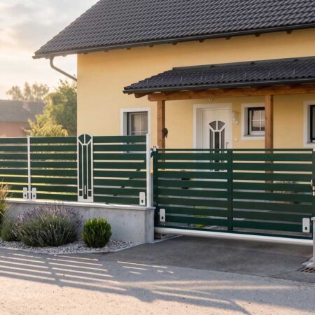 Gartentor mit Dekorapplikationen