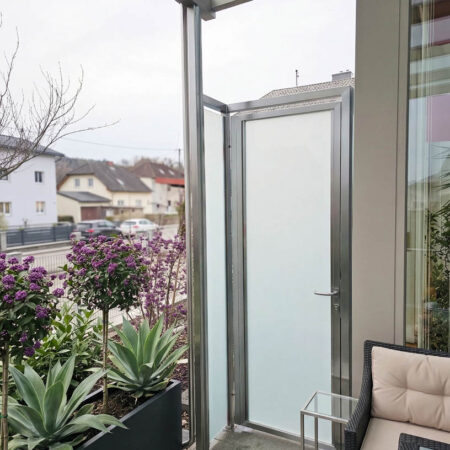 Moderne Tür-Ergänzung für Ihr Glasdach