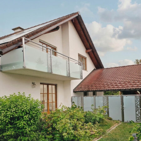 Glas-Metall-Kombi für Balkon & Garten