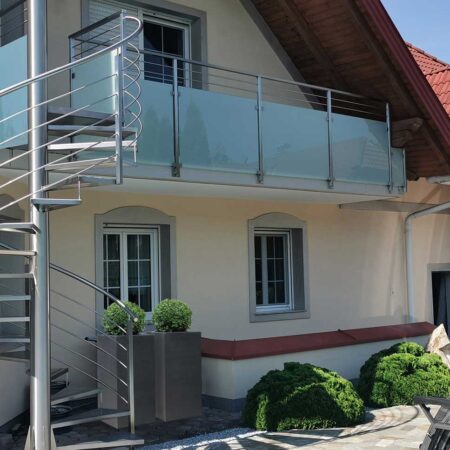 Gartenzugang dank Spindeltreppe